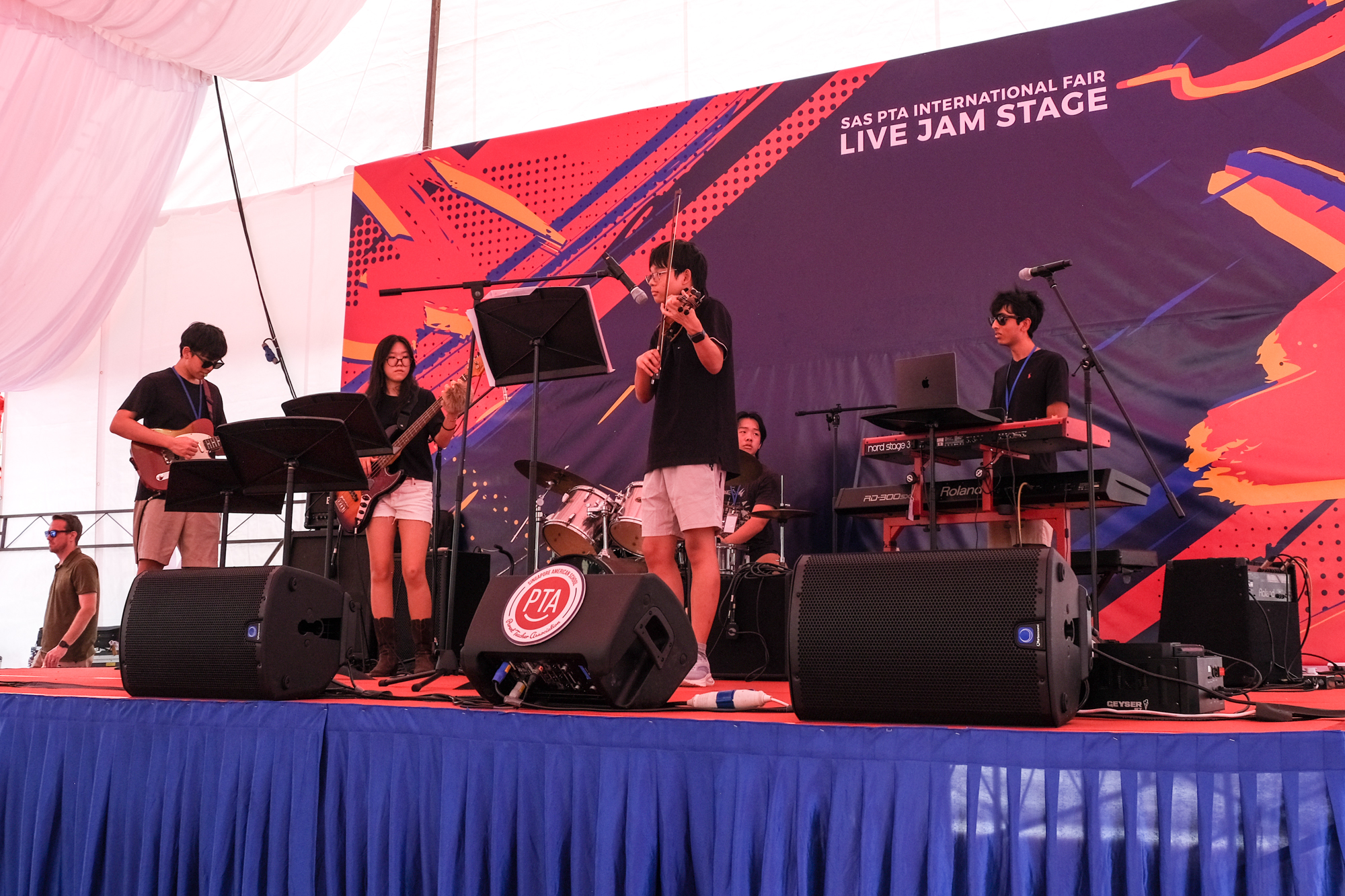 Inversions full stage at SAS PTA Live Jam